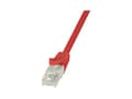 Miniatyrbild 1 av 5: LogiLink EconLine - Patchkabel - RJ-45 (han) till RJ-45 (han) - 50 cm - UTP - CAT 6 - röd