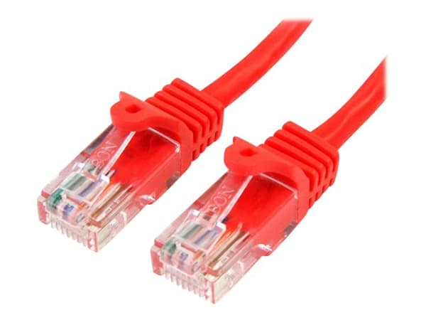 StarTech.com 45PAT2MRD nettverkskabel Rød 2 m Cat5e U/UTP (UTP)