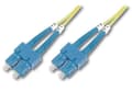 Miniatyrbild 3 av 5: DIGITUS - Patch-kabel - SC enkelläge (hane) till SC enkelläge (hane) - 10 m - fiberoptisk - 9 / 125 mikrometer - OS1 - halogenfri - gul