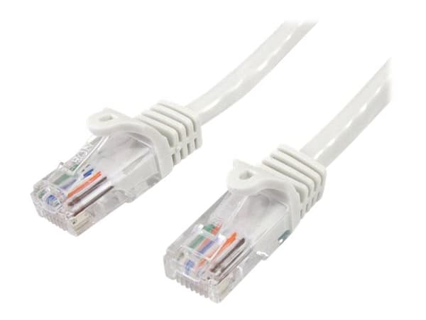 StarTech.com 45PAT1MWH nettverkskabel Hvit 1 m Cat5e U/UTP (UTP)