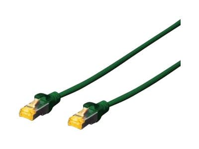 DIGITUS - Patch-kabel - RJ-45 (hane) till RJ-45 (hane) - 5 m - SFTP - CAT 6a - startad, halogenfri, hakfri - grön