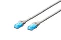Pikkukuva 3 / 5: DIGITUS Ecoline - Patchkabel - RJ-45 (han) til RJ-45 (han) - 7 m - UTP - CAT 5e - booted - grå