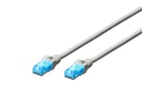DIGITUS Ecoline - Patchkabel - RJ-45 (han) til RJ-45 (han) - 2 m - UTP - CAT 5e - booted - grå