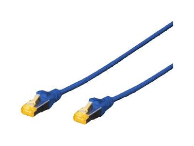 DIGITUS - Patch-kabel - RJ-45 (hane) till RJ-45 (hane) - 7 m - SFTP - CAT 6a - startad, halogenfri, hakfri - blå