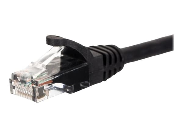 Netrack - Liitäntäkaapeli - RJ-45 (uros) - RJ-45 (uros) - 5 m - UTP - CAT 5e - muotoiltu, solmuton, säikeistetty - musta