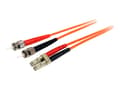 Miniatyrbilde 2 av 5: StarTech.com FIBLCST3 fiberoptisk kabel 3 m LC ST OM1 Oransje