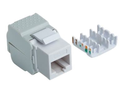 Intellinet Keystone Jack, Cat6, UTP, Toolless, White - Trapes-jakk - CAT 6 - STP - hvit - 1 port