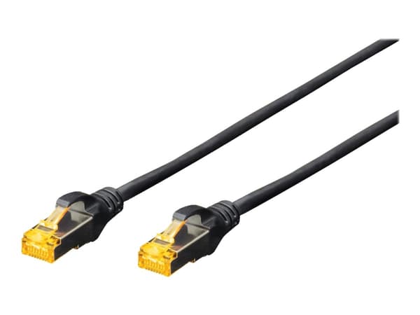 DIGITUS Professional - Koblingskabel - RJ-45 (hann) til RJ-45 (hann) - 50 cm - SFTP - CAT 6a - halogenfri - svart