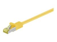 MicroConnect - Nettverkskabel - RJ-45 (hann) til RJ-45 (hann) - 50 cm - SFTP, PiMF - CAT 7 - uten hindringer - gul