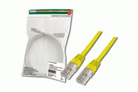 DIGITUS Premium - Koblingskabel - RJ-45 (hann) til RJ-45 (hann) - 1 m - UTP - CAT 5e - med støvel - gul