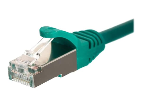 Netrack - Koblingskabel - RJ-45 (hann) til RJ-45 (hann) - 10 m - S/FTP - CAT 5e - formstøpt, uten hindringer - grønn