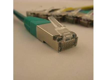 Netrack - Koblingskabel - RJ-45 (hann) til RJ-45 (hann) - 10 m - S/FTP - CAT 5e - formstøpt, uten hindringer - grønn