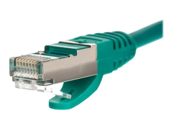 Netrack - Koblingskabel - RJ-45 (hann) til RJ-45 (hann) - 10 m - S/FTP - CAT 5e - formstøpt, uten hindringer - grønn