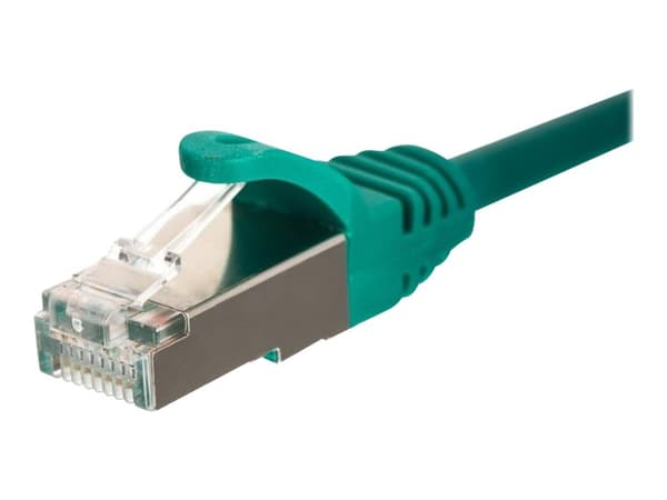 Netrack - Koblingskabel - RJ-45 (hann) til RJ-45 (hann) - 10 m - S/FTP - CAT 5e - formstøpt, uten hindringer - grønn