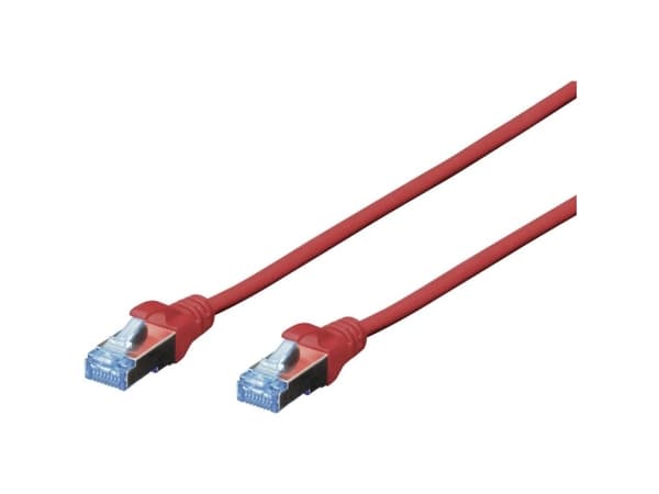 DIGITUS Ecoline - Koblingskabel - RJ-45 (hann) til RJ-45 (hann) - 2 m - SFTP - CAT 5e - rød