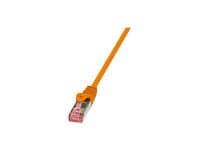 LogiLink PrimeLine - Liitäntäkaapeli - RJ-45 (han) til RJ-45 (han) - 3 m - SFTP, PiMF - CAT 6 - halogeenifri, knastfri - oranssi