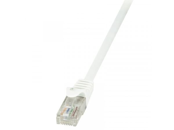 LogiLink EconLine - Koblingskabel - RJ-45 (hann) til RJ-45 (hann) - 3 m - UTP - CAT 6 - hvit