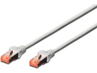 DIGITUS Professional - Patchkabel - RJ-45 (han) til RJ-45 (han) - 15 m - SFTP - CAT 6 - booted, halogenfri, knastfri - grå