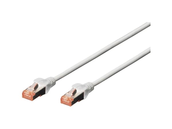 DIGITUS Professional - Patchkabel - RJ-45 (han) til RJ-45 (han) - 15 m - SFTP - CAT 6 - booted, halogenfri, knastfri - grå