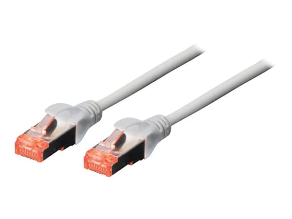 DIGITUS Professional - Patchkabel - RJ-45 (han) til RJ-45 (han) - 15 m - SFTP - CAT 6 - booted, halogenfri, knastfri - grå