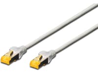 DIGITUS - Patch-kabel - RJ-45 (hane) till RJ-45 (hane) - 5 m - SFTP - CAT 6a - startad, halogenfri, hakfri - grå