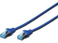 DIGITUS Ecoline - Liitäntäkaapeli - RJ-45 (han) til RJ-45 (han) - 2 m - SFTP - CAT 5e - blå - sininen