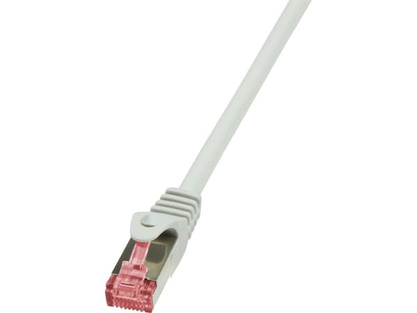 LogiLink CAT6 S-FTP 3m, 3 m, Cat6, SF/UTP (S-FTP), RJ-45, RJ-45, Grå