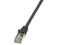 Miniatyrbilde 3 av 5: LogiLink - Koblingskabel - RJ-45 (hann) til RJ-45 (hann) - 3 m - foliebelagt uskjermet tvinnet kabelpar (F/UTP) - CAT 5e - svart