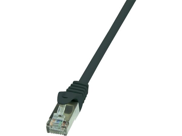 LogiLink - Koblingskabel - RJ-45 (hann) til RJ-45 (hann) - 3 m - foliebelagt uskjermet tvinnet kabelpar (F/UTP) - CAT 5e - svart