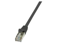 LogiLink - Koblingskabel - RJ-45 (hann) til RJ-45 (hann) - 3 m - foliebelagt uskjermet tvinnet kabelpar (F/UTP) - CAT 5e - svart