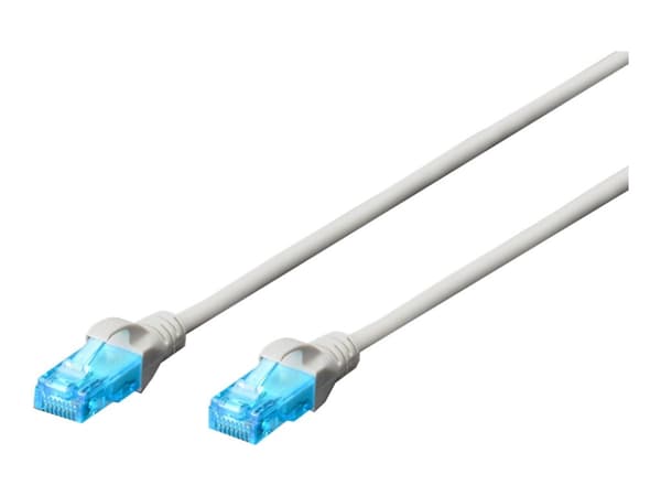 DIGITUS Professional Premium - Liitäntäkaapeli - RJ-45 (uros) - RJ-45 (uros) - 5 m - UTP - CAT 5e - napautettu, solmuton - valkoinen, RAL 9003
