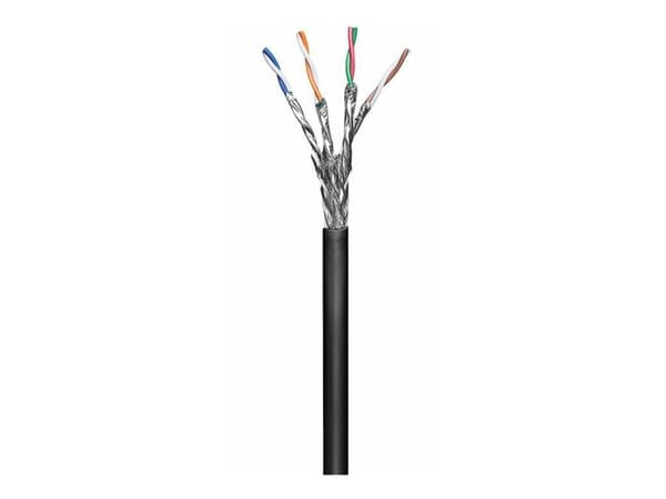 MicroConnect - Samlet kabel - 100 m - SFTP, PiMF - CAT 6 - innendørs, utendørs - svart