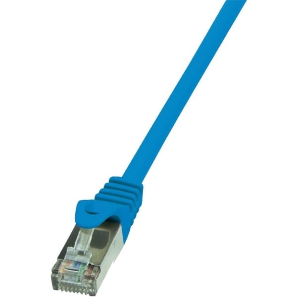 LogiLink - Liitäntäkaapeli - RJ-45 (uros) RJ-45 (uros) - 5 m - taitettu suojaamaton kierretty pari (F/UTP) - CAT 5e - sininen - sininen