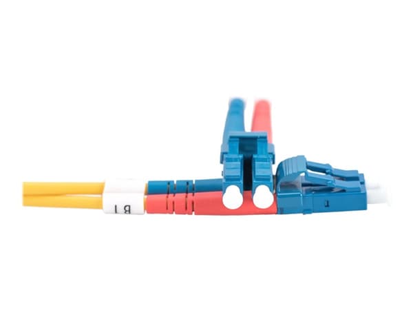 DIGITUS - Koblingskabel - LC-enkeltmodus (hann) til LC-enkeltmodus (hann) - 10 m - fiberoptisk - 9 / 125 micron - OS2 - med støvel, halogenfri - gul