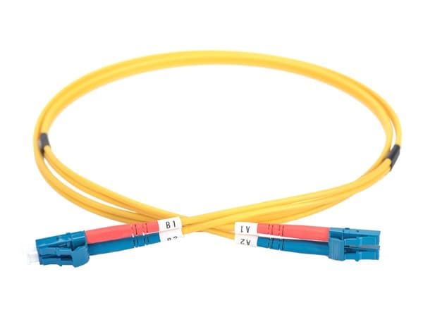DIGITUS - Koblingskabel - LC-enkeltmodus (hann) til LC-enkeltmodus (hann) - 10 m - fiberoptisk - 9 / 125 micron - OS2 - med støvel, halogenfri - gul