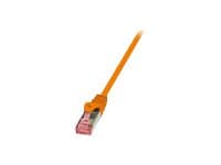 LogiLink PrimeLine - Koblingskabel - RJ-45 (hann) til RJ-45 (hann) - 5 m - SFTP, PiMF - CAT 6 - halogenfri, uten hindringer - oransje
