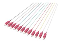 DIGITUS - Nätverkskabel - SC enkelläge (hane) till SC enkelläge (hane) - 2 m - fiberoptisk - 50/125 mikron - OM4 - grå, svart, vit, blå, gul, röd, gr