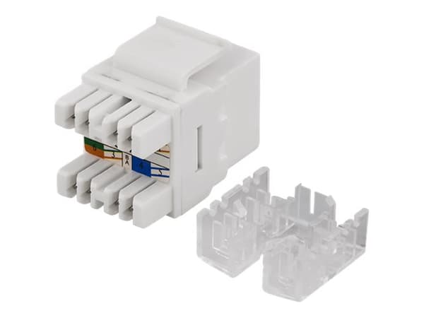 DELTACO MD-110 - Modulinnlegg - CAT 6 - UTP - RJ-45 - hvit