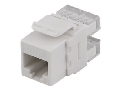 DELTACO MD-110 - Modulinnlegg - CAT 6 - UTP - RJ-45 - hvit
