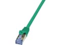 Miniatyrbilde 5 av 5: LogiLink PrimeLine - Koblingskabel - RJ-45 (hann) til RJ-45 (hann) - 50 cm - SFTP, PiMF - CAT 6a - med støvel, halogenfri, uten hindringer - grønn