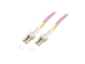 Miniatyrbilde 3 av 5: M-CAB - Patchkabel - LC multimodus (hann) til LC multimodus (hann) - 2 m. - fiberoptikk - dupleks - 50 / 125 my - OM4 - halogenfri - fiolett