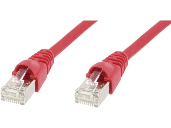 Telegärtner MP8 FS 600 - Koblingskabel - RJ-45 (hann) til RJ-45 (hann) - 10 m - SFTP - CAT 7 - rød