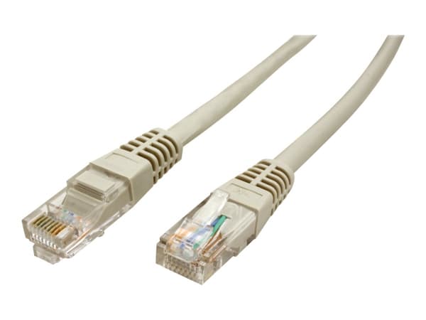 VALUE - Koblingskabel - RJ-45 (hann) til RJ-45 (hann) - 3 m - UTP - CAT 5e - formstøpt - grå