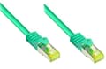 Miniatyrbilde 1 av 2: RJ45 patchkabel med Cat.7 råkabel og låsebeskyttelse (RNS®), S/FTP, PiMF, halogenfri, 600MHz, OFC, grønn, 0,25m, Good Connections® (8070R-003G)