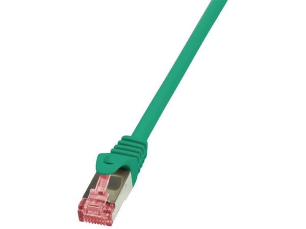 LogiLink PrimeLine - Koblingskabel - RJ-45 (hann) til RJ-45 (hann) - 5 m - SFTP, PiMF - CAT 6 - med støvel, halogenfri, uten hindringer - grønn