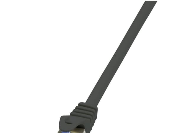 LogiLink Cat6a S/FTP, 2m, 2 m, Cat6a, S/FTP (S-STP), RJ-45, RJ-45, Sort