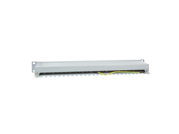 LogiLink NP0053, Cat6, S/UTP (STP), Grå, Stål, Rackmontering, 1U