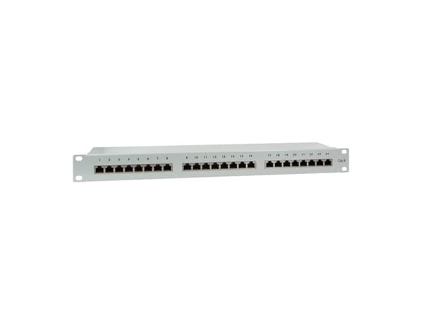 LogiLink NP0053, Cat6, S/UTP (STP), Grå, Stål, Rackmontering, 1U