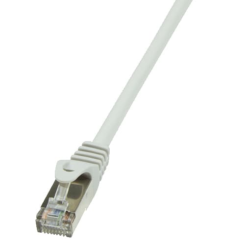 LogiLink - Liitäntäkaapeli - RJ-45 (uros) RJ-45 (uros) - 5 m - taitettu suojaamaton kierretty pari (F/UTP) - CAT 5e - harmaa - harmaa
