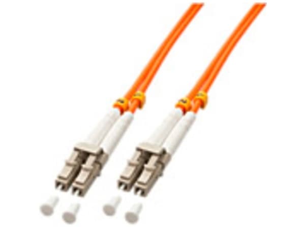 Lindy 46480 fiberoptisk kabel 1 m LC OM2 Oransje